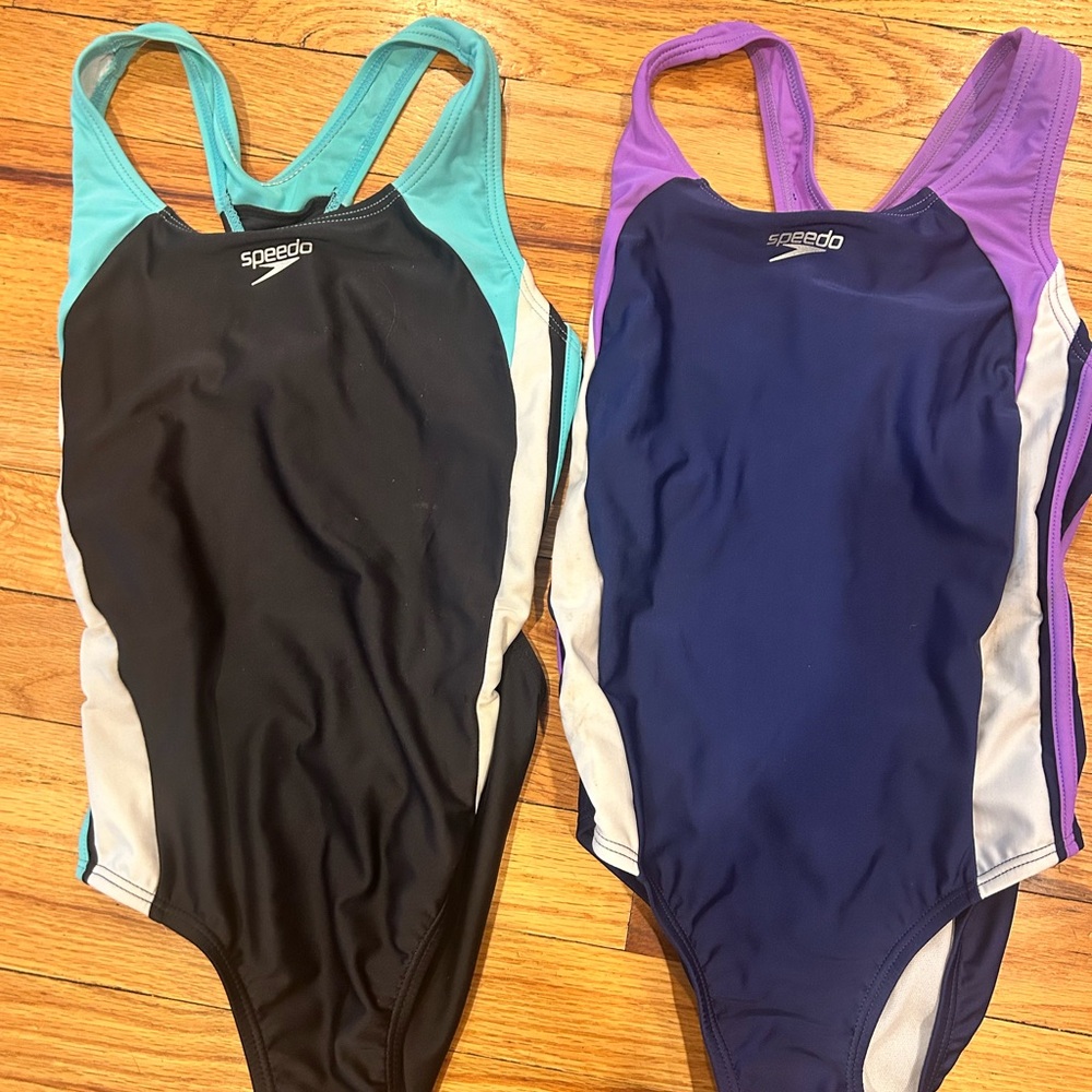 Speedo Black and Blue Swimsuits